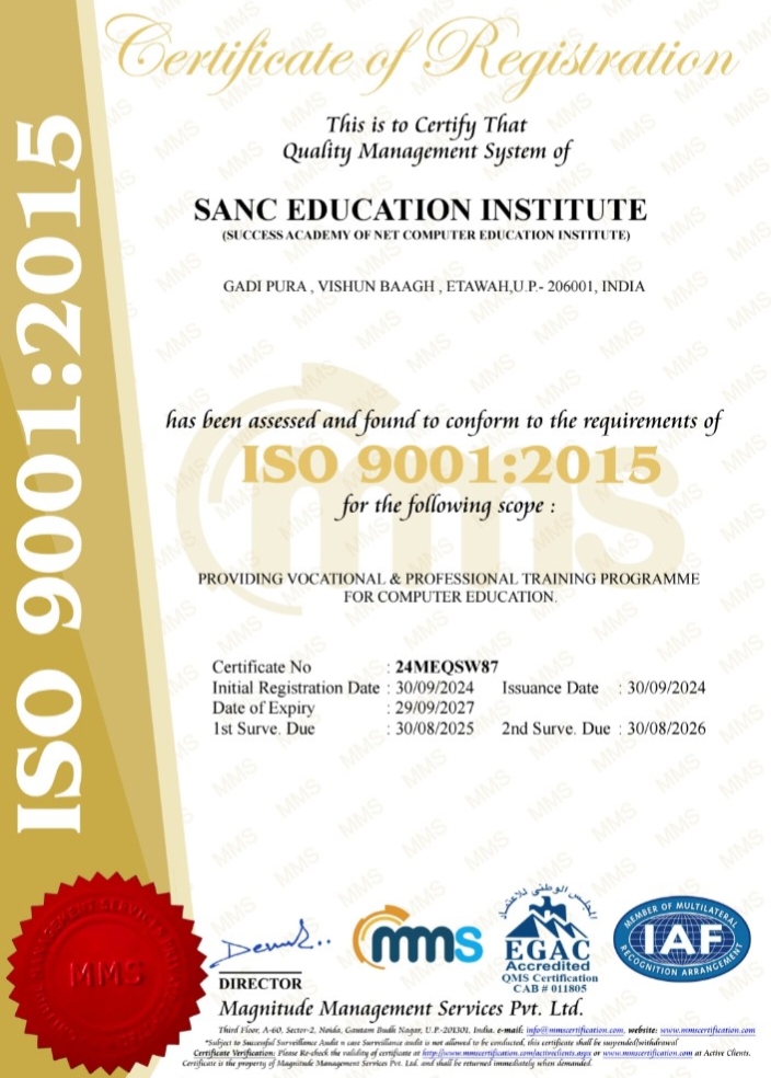ISO Certified Copy